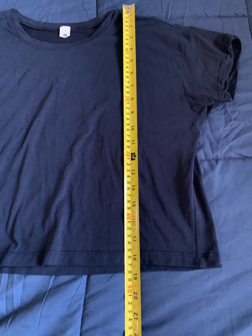 lululemon athletica Navy Cates Tee shirt size 6 - Picture 5 of 6